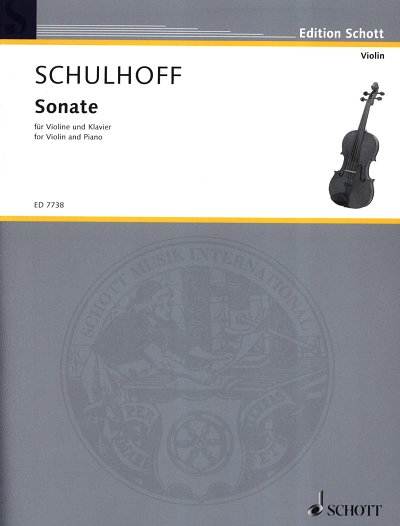 E. Schulhoff: Sonate WV 91 , VlKlav