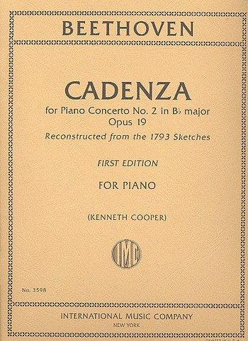 L. v. Beethoven: Cadenza For Piano Concerto No.2 Op.19, Klav
