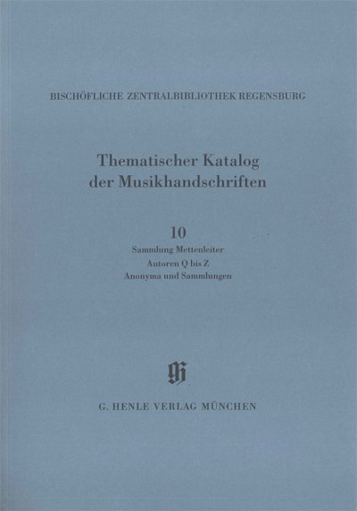 Thematischer Katalog der Musikhandschriften 10