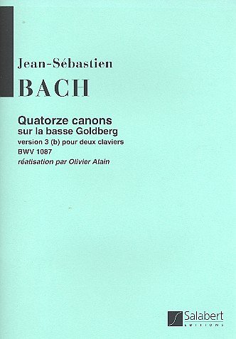 J.S. Bach: 14 Canons Bwv 1087 (Alain) 2 Pian, Klav4m (Part.)