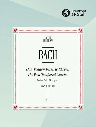 J.S. Bach: Das Wohltemperierte Klavier 1 BWV 846 - 869, Klav