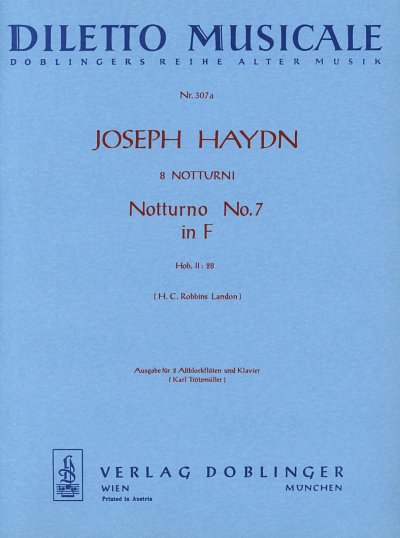 J. Haydn: Notturno 7 F-Dur Hob 2/28 Diletto Musicale