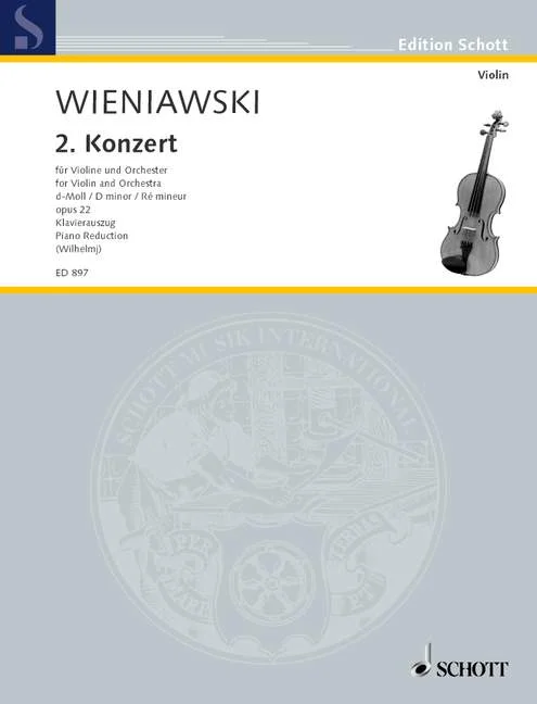 DL: H. Wieniawski: Konzert No. 2 d-Moll, VlOrch (KASt) (0)