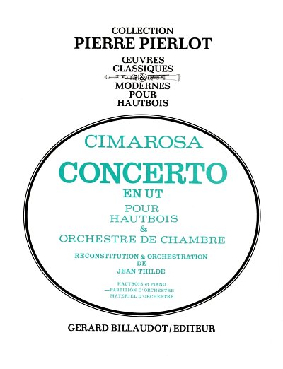 D. Cimarosa: Concerto En Ut Majeur, ObKlav (KlavpaSt)