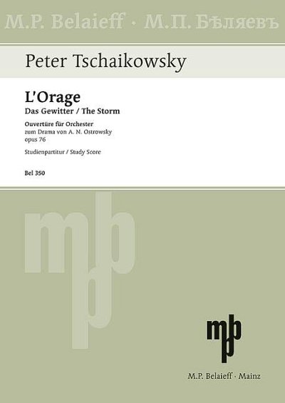DL: P.I. Tschaikowsky: L'Orage (Das Gewitter), Orch (Stp)