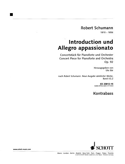 AQ: R. Schumann: Introduction und Allegro appassi,  (B-Ware)