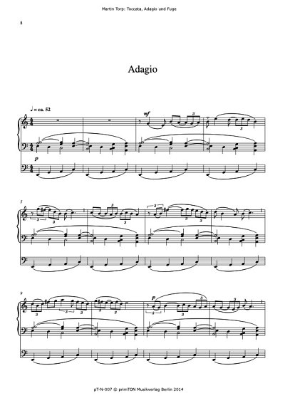 DL: M. Torp: Adagio, Org
