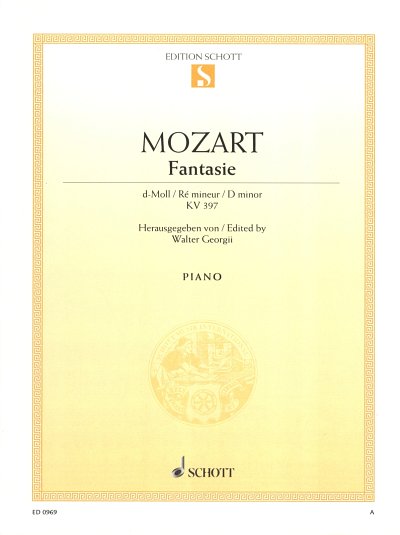 W.A. Mozart: Fantasie d-Moll KV 397 , Klav