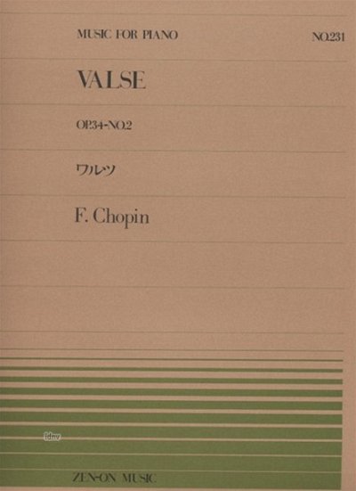 F. Chopin: Valse op. 34/2 Nr. 231, Klav
