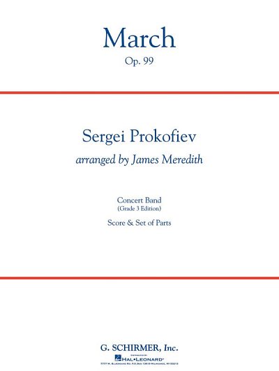 S. Prokofjew: March, Op. 99, Blaso (Pa+St)