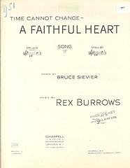 Bruce Sievier, Rex Burrows: (Time Cannot Change) A Faithful Heart