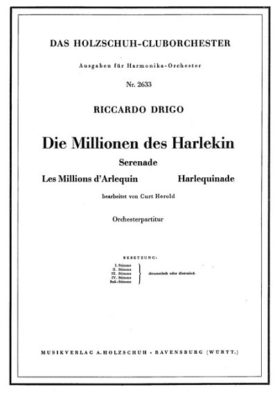 R. Drigo et al.: Die Millionen Des Harlekin