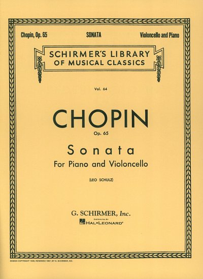 F. Chopin: Sonata in G Minor, Op. 65, VcKlav (KlavpaSt)