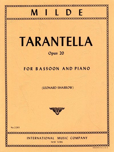 L. Milde: Tarantella Op. 20 (Sharrow) (Bu)