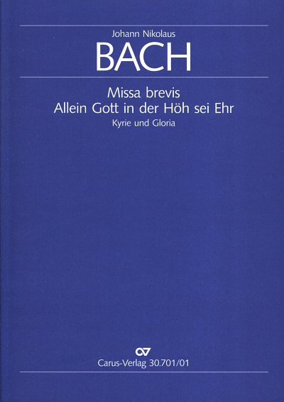 J.N. Bach: Missa brevis (Part.)