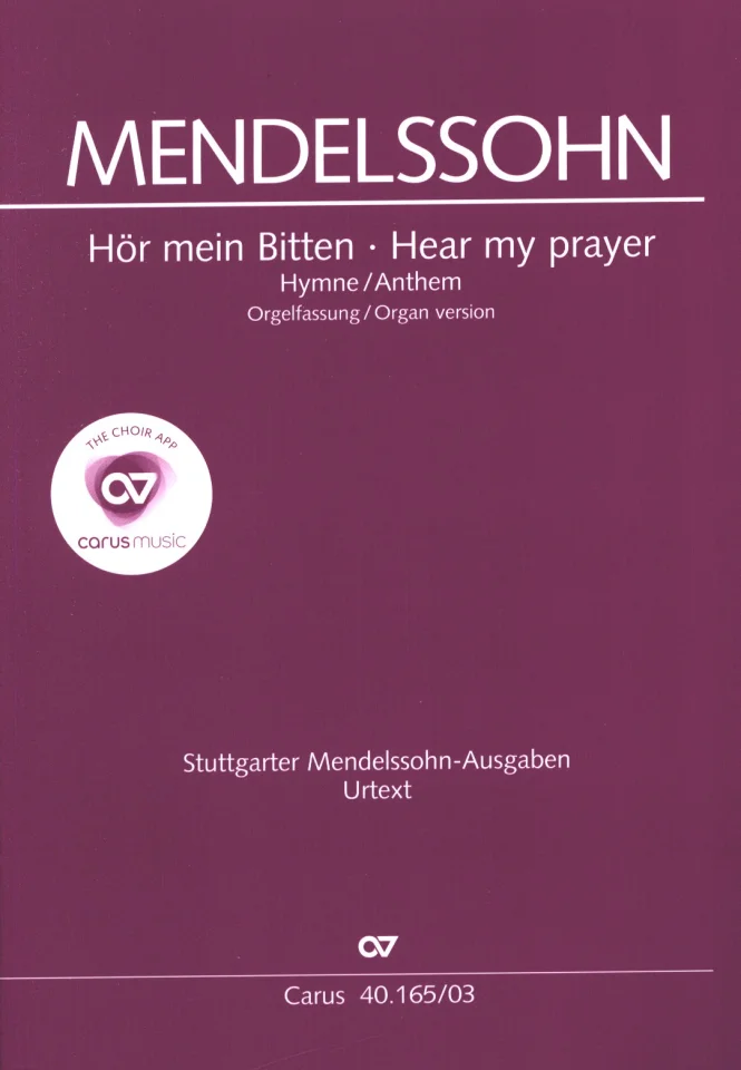 F. Mendelssohn Barth: Hör mein Bitten, GesSGchOrch (OrgA) (0)