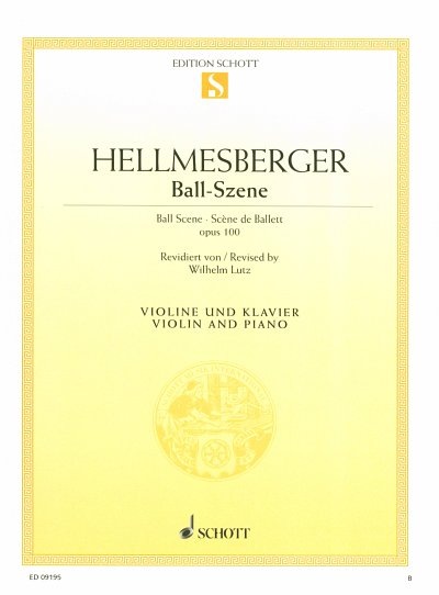 Hellmesberger, Josef: Ball-Szene fuer Violine und Klavier