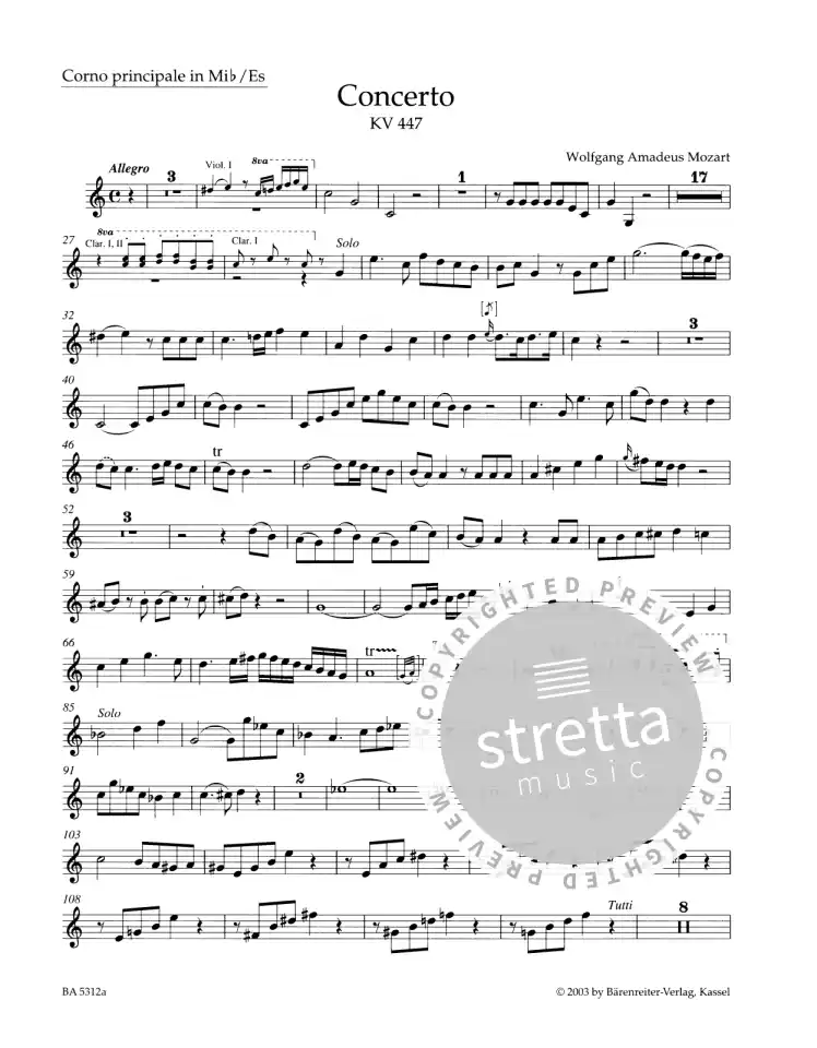 W.A. Mozart: Konzert für Horn und Orchester, HrnOrch (KA2St) (4)