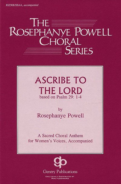 R. Powell: Ascribe To The Lord