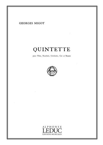 G. Migot: Quintette (Stsatz)