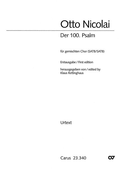 O. Nicolai: Der 100. Psalm