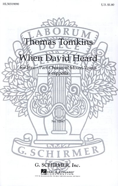 T. Tomkins: When David Heard Unac (Chpa)