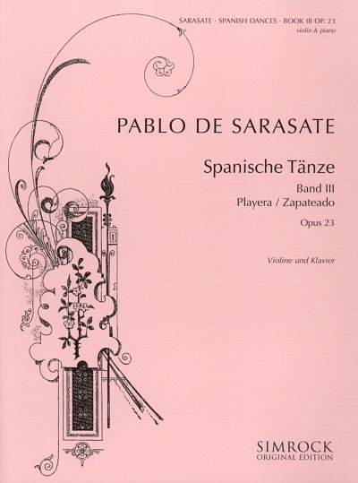 P. de Sarasate: Spanische Tänze op. 23 Band 3, VlKlav