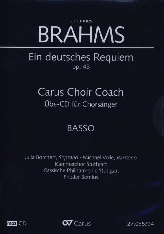 J. Brahms: Ein deutsches Requiem op. , 2GesGchOrch (CD Bass) (0)