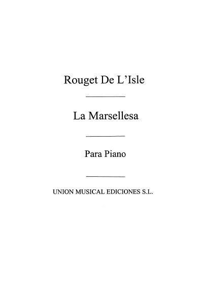 La Marsellesa For Piano, Klav