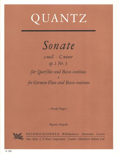 J.J. Quantz: Sonate c-Moll für Querflöte und Basso continuo op. 1 Nr. 3