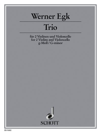 W. Egk: Trio g-Moll , 2VlVc (Pa+St)