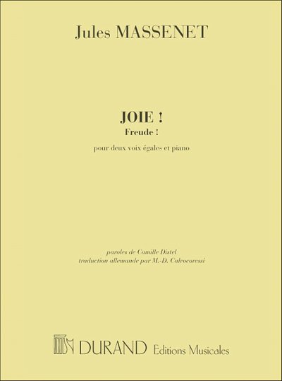 J. Massenet: Joiepour 2 Sopranos Et Piano