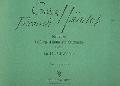 G.F. Haendel: Orgelkonzert B-dur op. 4/6 HWV294
