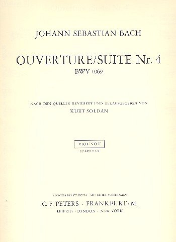 J.S. Bach: Suite (Ouvertuere) Nr. 4 D-Dur BWV 1, OrchBc (Vl2