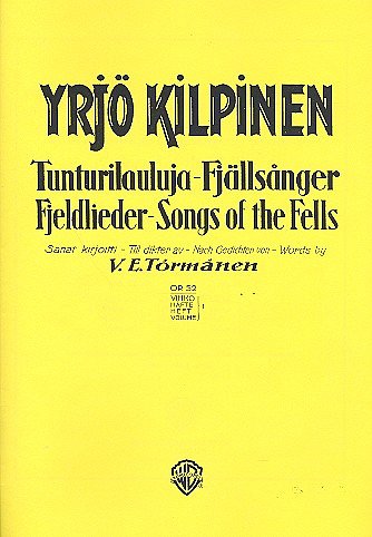 Y. Kilpinen: Fjeldlieder op. 52 Band 1