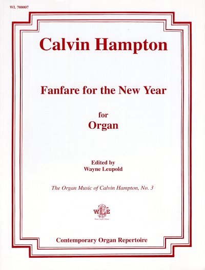Hampton Calvin: Fanfare For The New Year For Organ Contempor