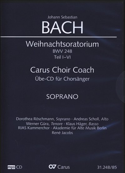 J.S. Bach: Weihnachtsoratorium - Ca, 5GsGch4OrBc (CD Sopran)