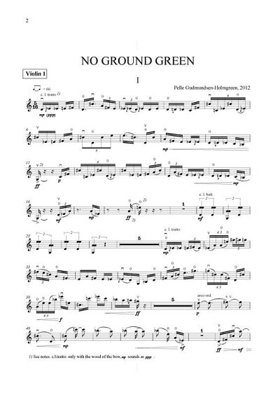 P. Gudmundsen-Holmgr: No Ground Green (Stsatz)