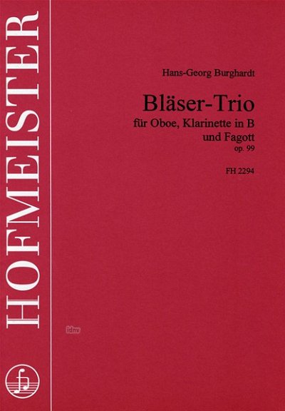 H. Burghardt: Trio op.99 für Oboe, Klarinette und Fa (Pa+St)