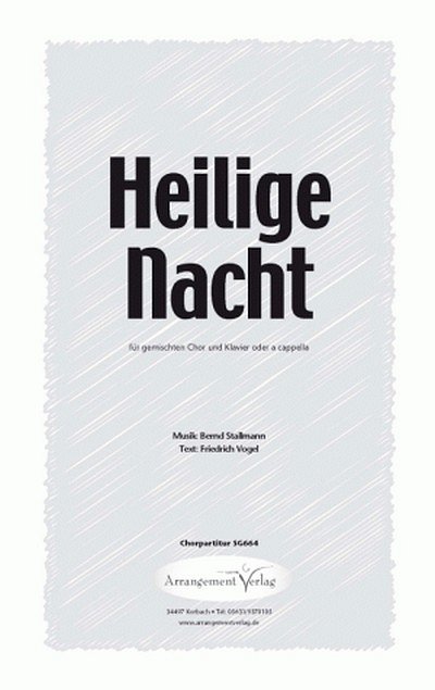 Bernd Stallmann Heilige Nacht (vierstimmig), GchKlav