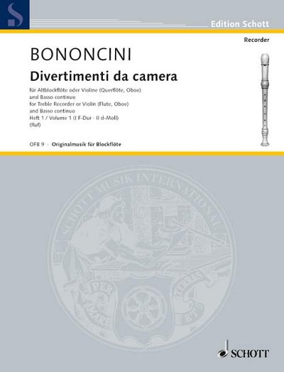 H. Bononcini, Giovanni Battista: Divertimenti da camera