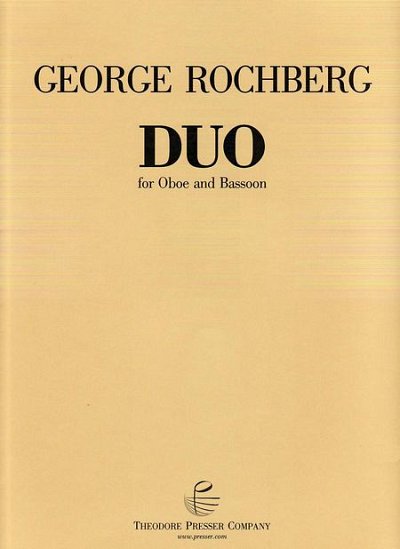 G. Rochberg: Duo, ObFag (2Sppa)