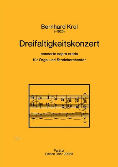 B. Krol: Dreifalaltigkeitskonzert op.100 (Part.)