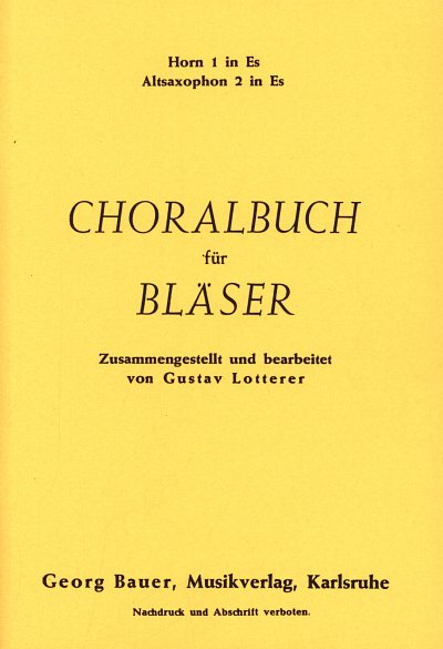Choralbuch für Bläser