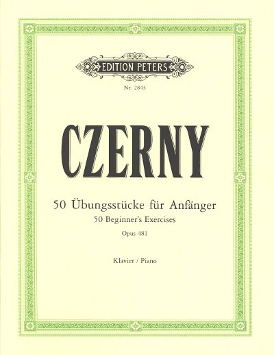 C. Czerny: 50 Uebungsstuecke fuer Anfaenger Opus 481