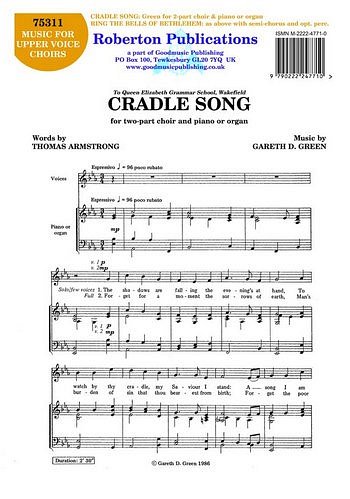 Cradle Song, Ch2Klav (Chpa)