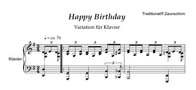 DL: Happy Birthday to You, Klav (Part.)