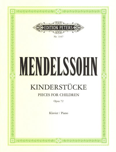 F. Mendelssohn Barth: Kinderstücke op. 72, Klav