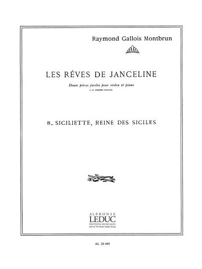 Les Rêves De Janceline: Siciliette, VlKlav (Part.)