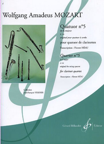 W.A. Mozart: Quatuor N° 5 En Fa Majeur K 158